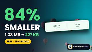 1.38 MB to 227 KB in One Click | Free Online Image Compressor