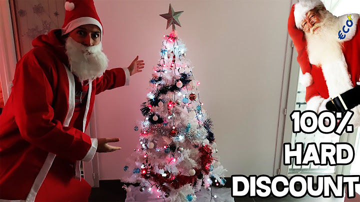 JE FAIS UN SAPIN DE NOËL 100% HARD DISCOUNT !