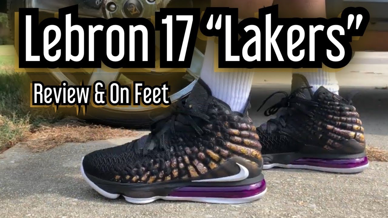 lebron 17 lakers on feet