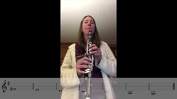 Clarinet - G Major Scale (Concert F Major)