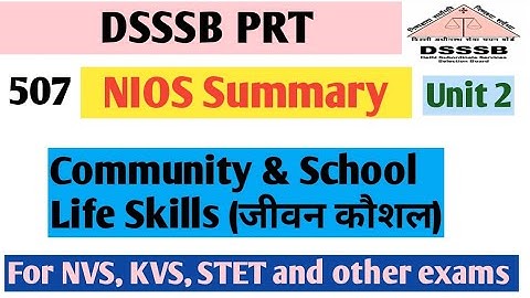 Dsssb Prt// Nios Summary for DSSSB/ Nios Dsssb Prt/Dsssb Prt preparation//Dsssb pedagogy by Vartika