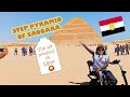 Holyland visit to step pyramid of saqqara  the 1st pyramid of egypt  disability travel vlog