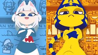 Ankha Zone Vs Ankha Dance but Cat Shark (Slow Mo)