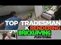 how to lay block and k rend a wall