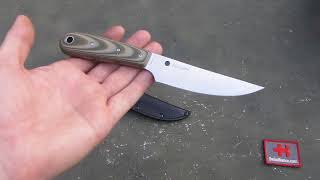 spyderco bow river knife  - light compact fixed blade cutting tool