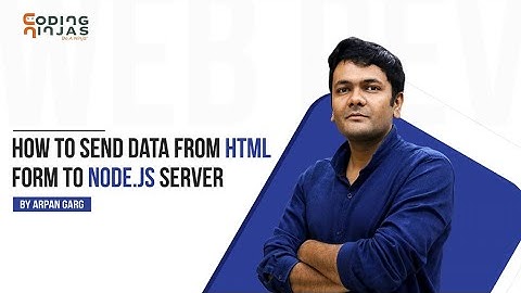 How to send data from html form to node.js server