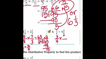Go math grade 5 lesson 7.9~ multiply mixed numbers