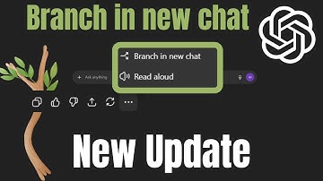 ChatGpt 5 New Update Branching!