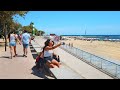 Walking Barcelona’s BEACH PROMENADE - Olympic Port to Levante Beach - Catalonia, Spain