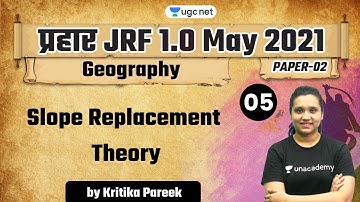 02:00 PM - JRF 1.0 May 2021 | Geography by Kritika Pareek | Slope Replacement Theory
