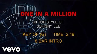 Johnny Lee  One In A Million karaoke