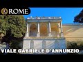 Rome guided tour ➧ Ascent of the Pincio - Viale Gabriele D&#39;Annunzio [4K Ultra HD]