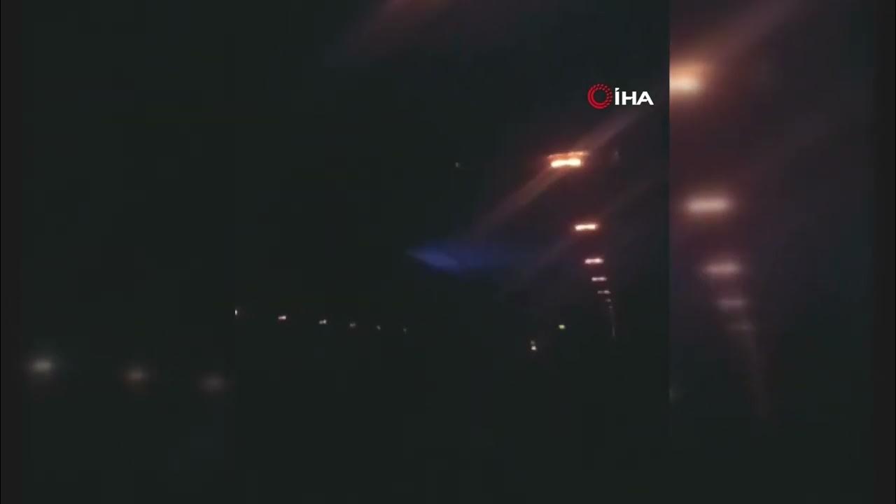 Acil iniş yapan Anadolujet yolcularının panik anları kameraya yansıdı