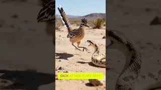 Roadrunner vs Snake, Insane Speed Battle with a Perfect Final Strike! #wildlife #animals