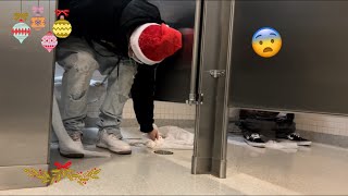 Fake Poop Prank In Public Bathrooms (Crazy Reactions!!)