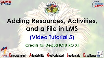 5 Adding Resources, Activities, and a File in Learning Management System