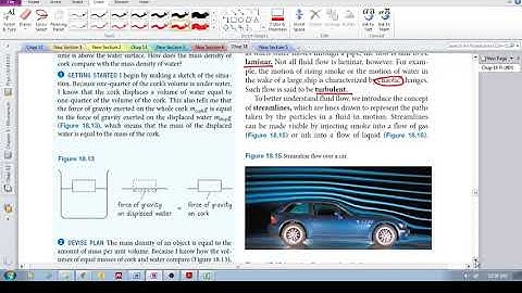 Chap 18.3 -  Fluid flow (a):  laminar vs turbulent flow
