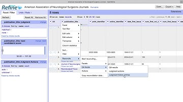 Reconcilliation in OpenRefine part 2