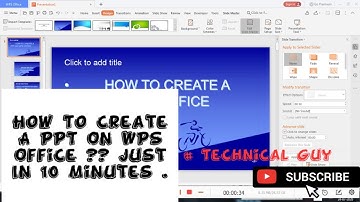 #pptinwpsoffice #ppt #computer How to make ppt on wps office step by step in Hindi
