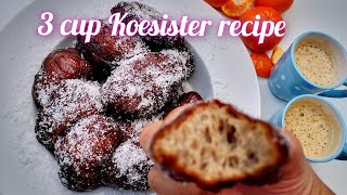 3 Cup Koesister recipe, dairy & egg free. Makes 30 Koesisters. enjoy. screenshot 4