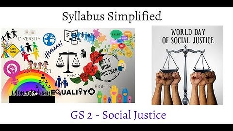 Syllabus Simplified |GS Paper 2  - Social Justice