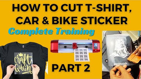 How to make T-shirt, Car, Bike Sticker using Skycut Vinyl Cutting Machine | Complete Guide.
