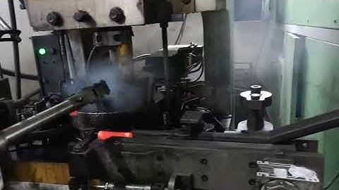 Automatic forging machine  robotic arm for loading and unloading