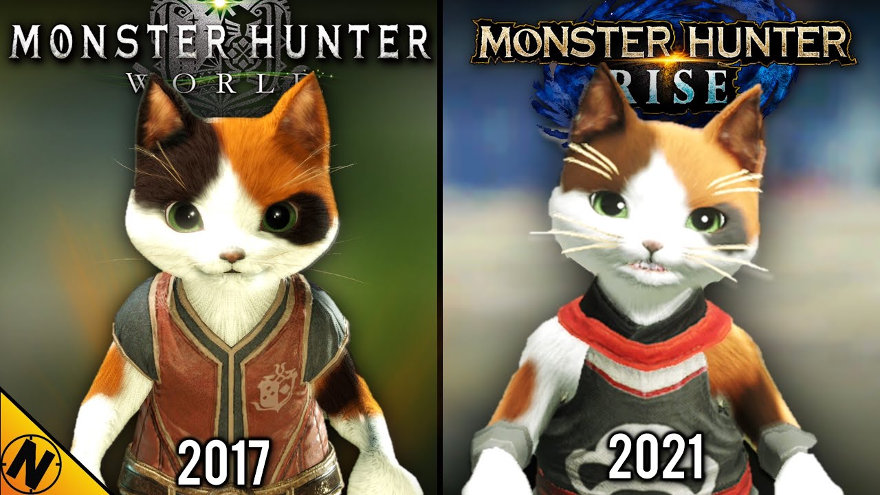 Monster Hunter Rise vs Monster Hunter World Direct Comparison YouTube