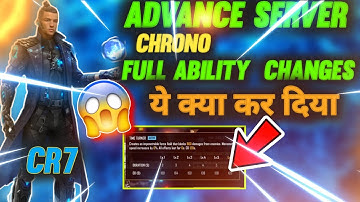 CHRONO ABILITY CHANGE IN OB31 UPDATE | NEW CHRONO SKILL CHANGE | FREE FIRE ADVANCE SERVER - OMG 😱