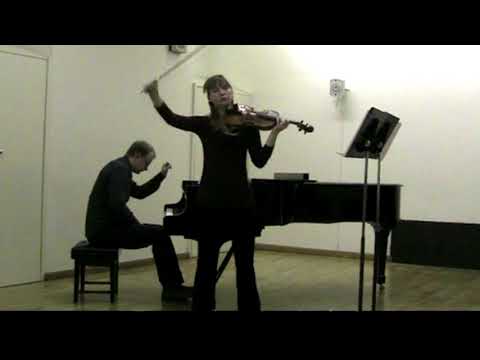 Alicja Smietana and Grzegorz Mania in Schumann's Sonata no.2 for violin in piano in d-minor. Mov.1