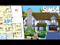 I used a Floor Plan to build a Modern Farmhouse in The Sims 4 - Speed Build [Custom Content]