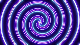 Neon Swirl Background💜Purple Abstract Background | Glowing Neon Lines Loop 4 Hours I Lovlet