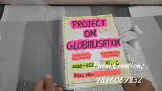 Project On Globalisation for class 12th of Political Science