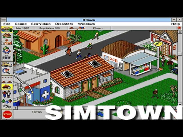 SimTown (Windows/Macintosh, 1995) Retro Review from Interactive