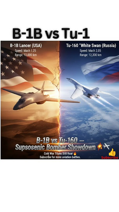 “B-1B Lancer vs Tu-160 — The Supersonic Bomber Showdown 💥✈️”#shorts