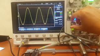 How eddy current inductive works, test using oscilloscope