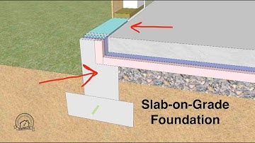 Slab-on-Grade Foundation With Concrete Stem Wall and Under Slab Insulation