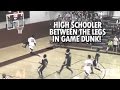 High schooler robert baker between the legs dunk in game sctop10