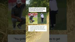 PGA Tour golf star reveals why he bizarrely removed his shoes in the middle final #sports #news