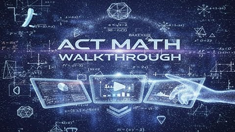 ACT Math Practice Test 1 (2025) FULL WALKTHROUGH (Step-By-Step)