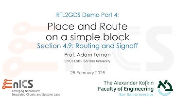 RTL2GDS Demo Part 4.9: Place and Route - Signoff
