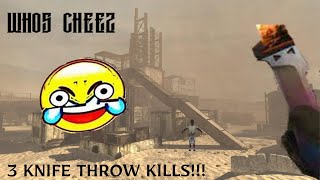 3 MW2 THROWING KNIFE KILLS ON SPLITSCREEN!!