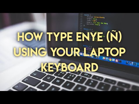 Video: Hvordan skriver jeg ñ på en bærbar datamaskin?
