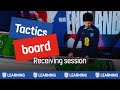 Pass and move  receiving coaching session  tactics board explainer  england football learning