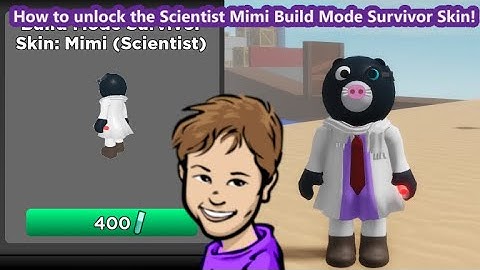 How to unlock the Scientist Mimi Piggy Build Mode Survivor Skin in The Mr. P
