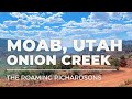 Off-roading out Onion Creek in Moab, Utah in an F250