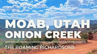 Off-roading out Onion Creek in Moab, Utah in an F250