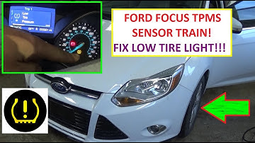 How to Train TPMS Tire Pressure Sensors on Ford Focus MK3  Low Tire Pressure Light FIX RESET