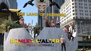 Video thumbnail of "THE LAND OF HORNBILL _ RAMLES OFFICIAL(OFFICIAL LYRIC VIDEO) "SARAWAK GTA 5 FIVE M MODE SERVER""