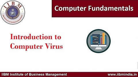 IIBM Institute | Computer Fundamentals | Introduction to Computer Virus               #iibminstitute